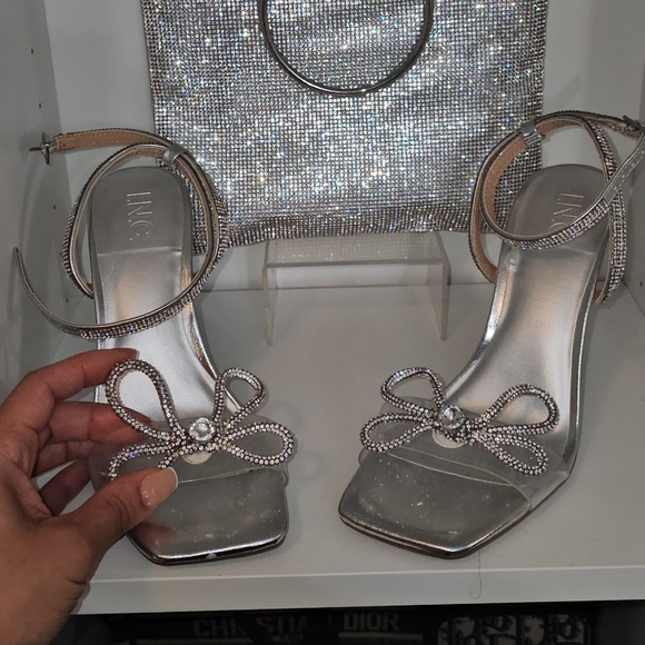 INC Rhinestone and PVC Sandal - Picture 4 of 12